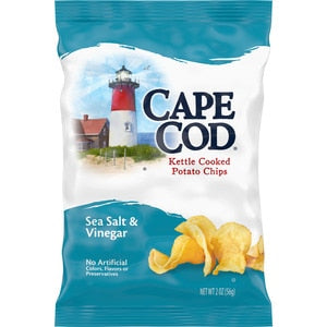 Cape Cod Potato Chips Sea Salt & Vinegar; 2 Ounces; 6 Per Case