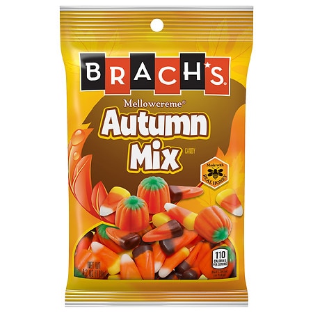 Brachs Autumn Mix Peggable Bag; 4.2 Ounces; 18 Per Case - High Mart Wholesale