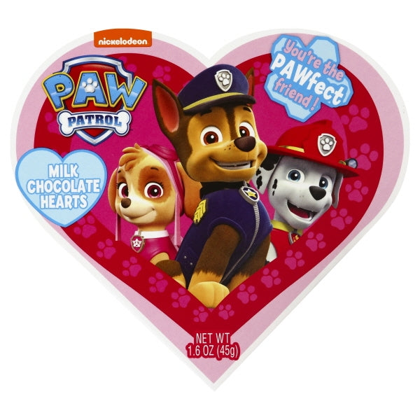 Frankford Candy Paw Patrol Heart Box With Milk Chocolate; 1.6 Ounces; 24 Per Case - High Mart Wholesale