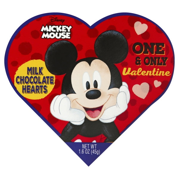 Frankford Candy Mickey Mouse Minnie Mouse Heart Box Milk Chocolate; 1.6 Ounces; 24 Per Case - High Mart Wholesale