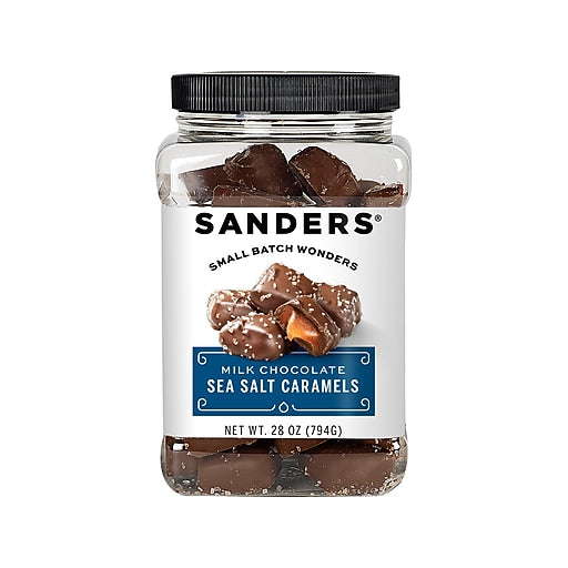 Sanders Milk Chocolate Sea Salt Caramels; 28 Ounces; 200 Per Case