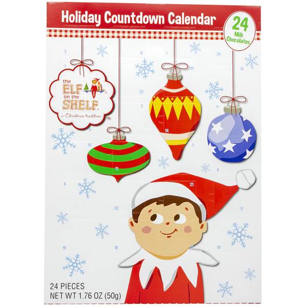 Frankford Candy Assorted Countdown Calendar Shipper - Elf On The Shelf; Disney Princess; Mickey Mouse; 60 Count; 1 Per Case - High Mart Wholesale