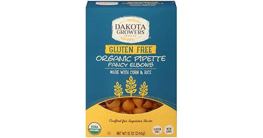 Dakota Growers Gluten Free Organic Pipette Fancy Elbow Pasta; 12 Ounces; 12 Per Case - High Mart Wholesale