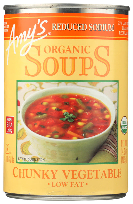 Amy's Organic Chunky Vegetable Soup; 14.3 Ounces; 12 Per Case - High Mart Wholesale