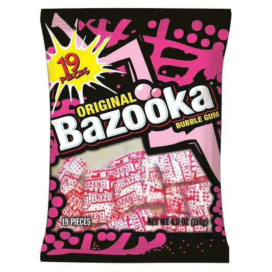 Bazooka Gum Original Peg Bag; 4 Ounces; 12 Per Case