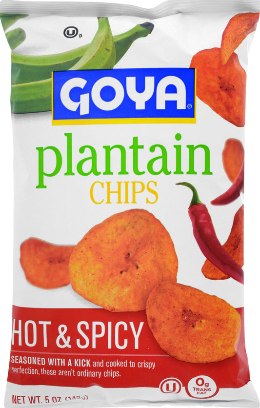 Goya Chips Plantain Hot & Spicy; 5 Ounces; 12 Per Case - High Mart Wholesale