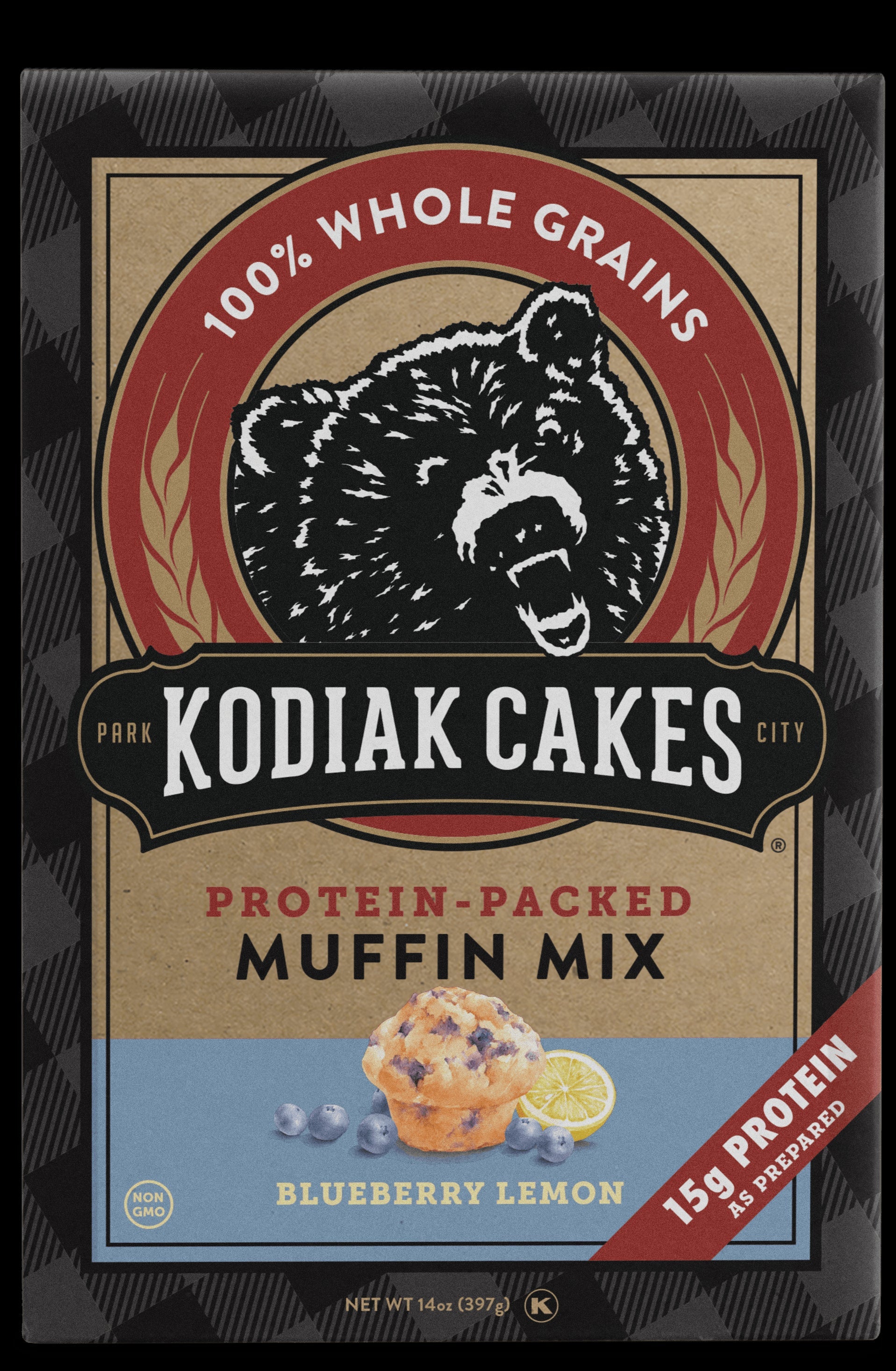 Kodiak Cakes Blueberry Lemon Muffin Mix; 14 Ounces; 6 Per Case - High Mart Wholesale
