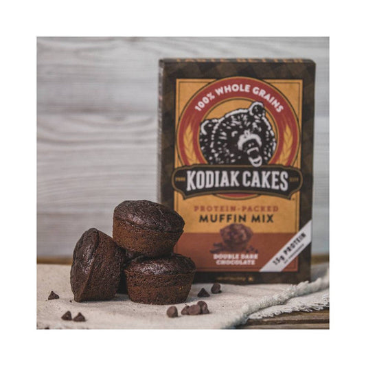 Kodiak Cakes Double Chocolate Power Bake Protein Muffin; 14 Ounces; 6 Per Case - High Mart Wholesale