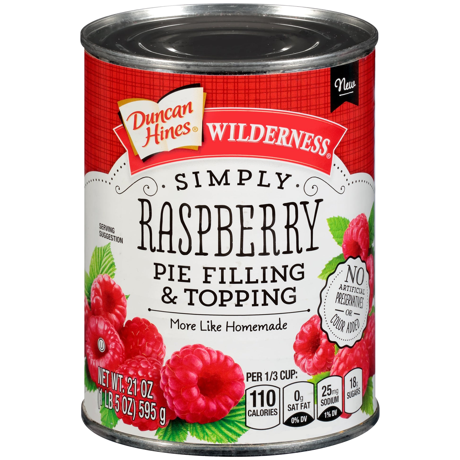 Wilderness Simply Raspberry Pie Filling; 21 Ounces; 8 Per Case - High Mart Wholesale