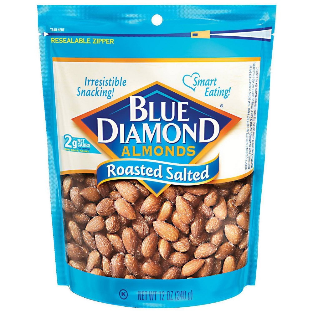 Blue Diamond Almonds Almonds Roasted Salted 12Oz; 12 Ounces; 6 Per Case - High Mart Wholesale