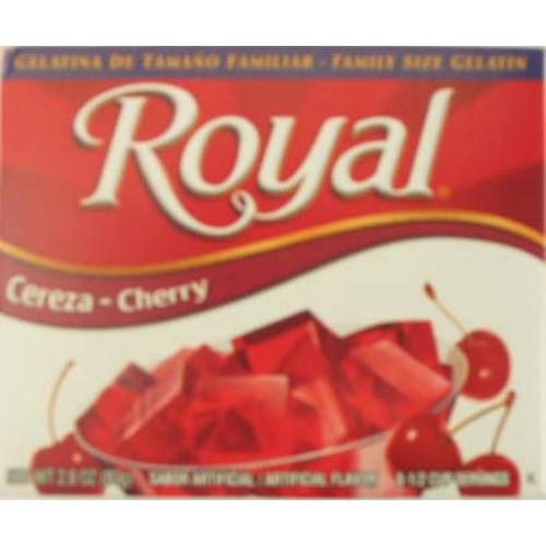 Royal Bilingual Cherry Gelatin; 2.82 Ounces; 12 Per Case - High Mart Wholesale