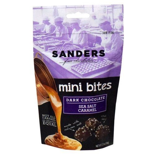 Sanders Dark Chocolate Sea Salt Caramel Mini Bites; 3.75 Ounces; 12 Per Case