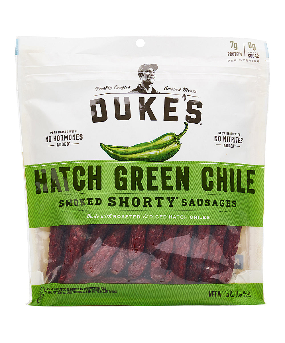 Dukes Hatch Green Chile Pork Sausages; 16 Ounces; 6 Per Case - High Mart Wholesale