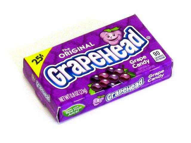 Lemonhead Grapehead Changemaker; 0.8 Ounces; 24 Per Box; 12 Per Case - High Mart Wholesale