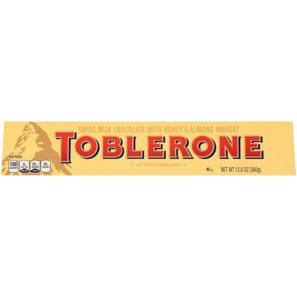 Toblerone Milk Chocolate Bar 12.6 Ounce; 12.6 Ounce; 10 Per Box; 2 Per Case - High Mart Wholesale