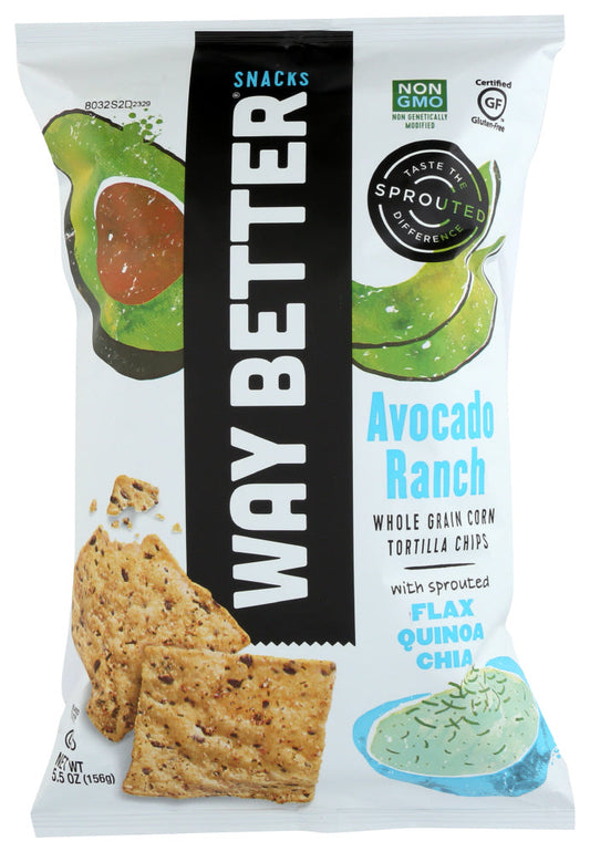 Way Better Snacks Avocado Ranch Chips; 5.5 Ounces; 12 Per Case - High Mart Wholesale