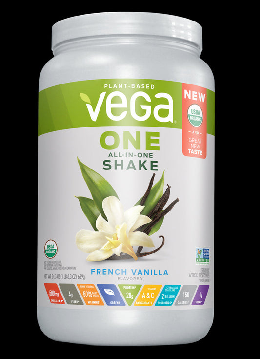 Vega All-In-One French Vanilla Shake; 24.3 Ounces; 12 Per Case - High Mart Wholesale