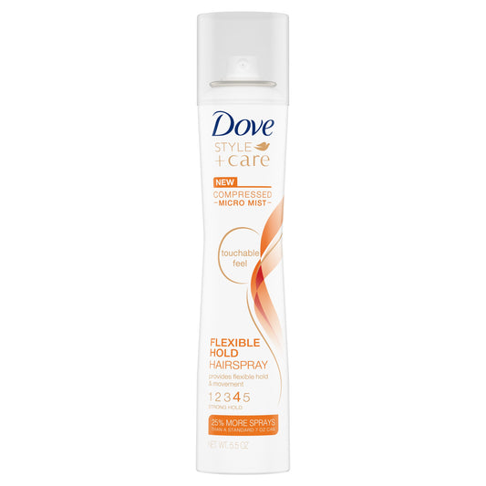 Dove Hair Spray Flex Hold; 5.5 Fluid Ounce; 3 Per Box; 2 Per Case