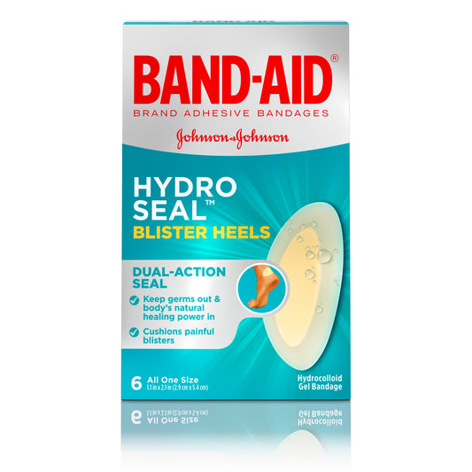 Band Aid Hydro Seal Blister Heels; 6 Count; 6 Per Box; 4 Per Case - High Mart Wholesale