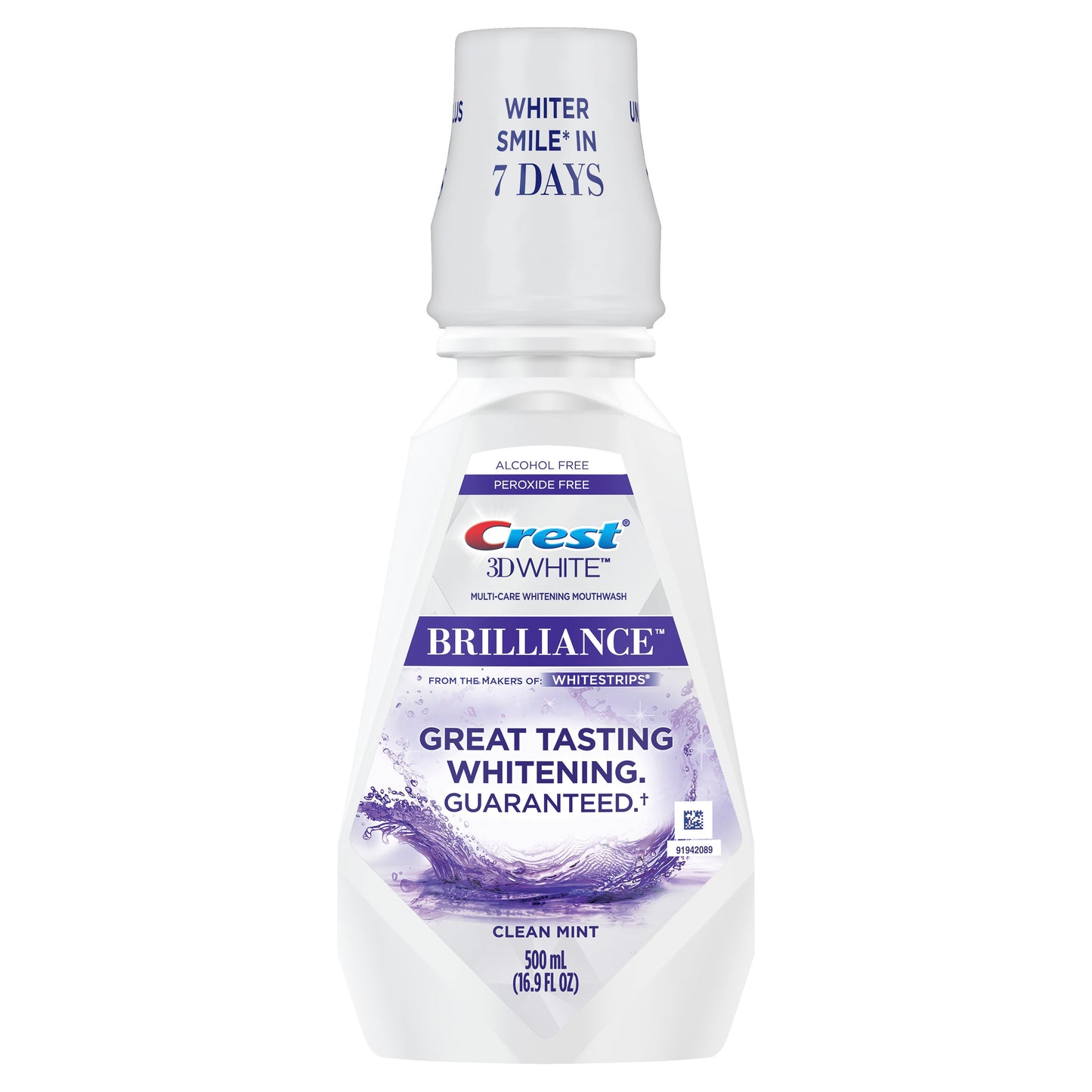 Crest 3D Brilliance 500 Ml/16.9 Oz; 16.9 Ounce; 4 Per Case