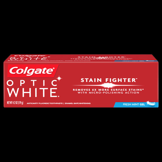 Colgate Optic White Toothpaste Stain Fighter Toothpaste; 4.2 Ounces; 6 Per Box; 4 Per Case