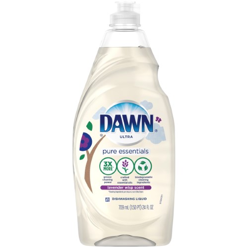 Dawn Pure Essentials Dishwashing Liquid Lavender; 24 Fluid Ounces; 10 Per Case