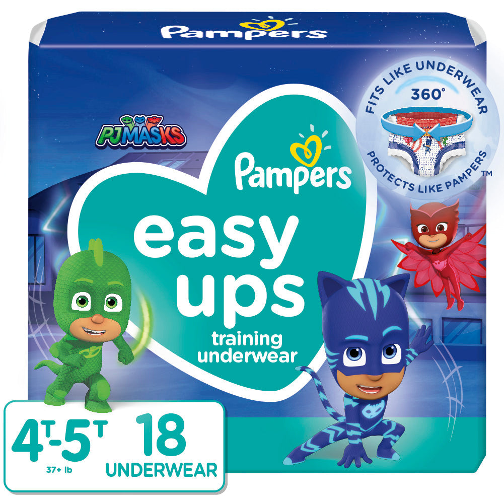 Pampers Easy Ups Boy Size 6 4 5T; 18 Count; 3 Per Case