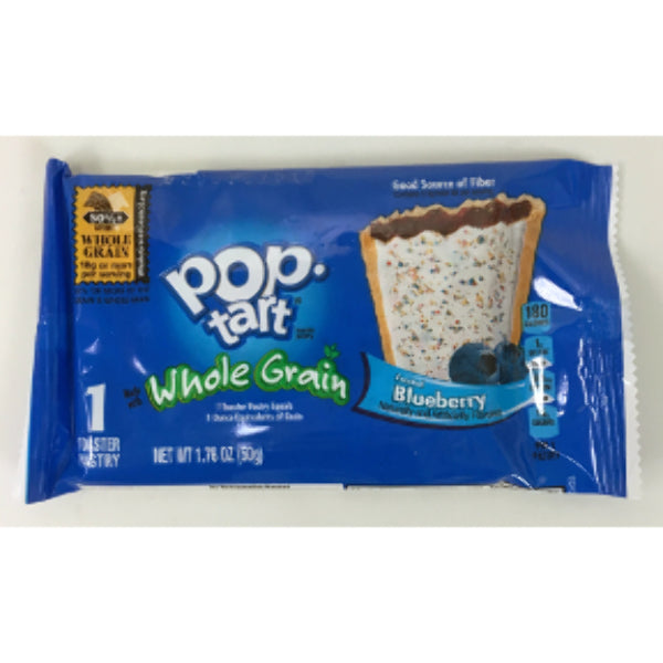 Kellogg Pop-Tarts Whole Grain Frosted Blueberry Pastry; 1.7 Ounces; 10 Per Box; 12 Per Case