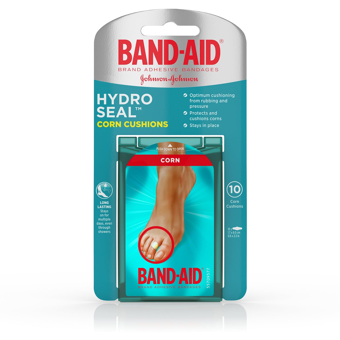 Band Aid Hydro Seal Corn Cushions; 10 Count; 6 Per Box; 12 Per Case - High Mart Wholesale