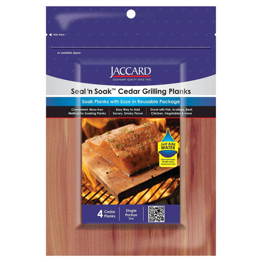 Jaccard Seal And Soak Cedar Planks Small; 4 Count; 18 Per Case - High Mart Wholesale