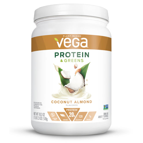 Vega Protein & Greens Coconut Almond; 18.3 Ounces; 12 Per Case - High Mart Wholesale