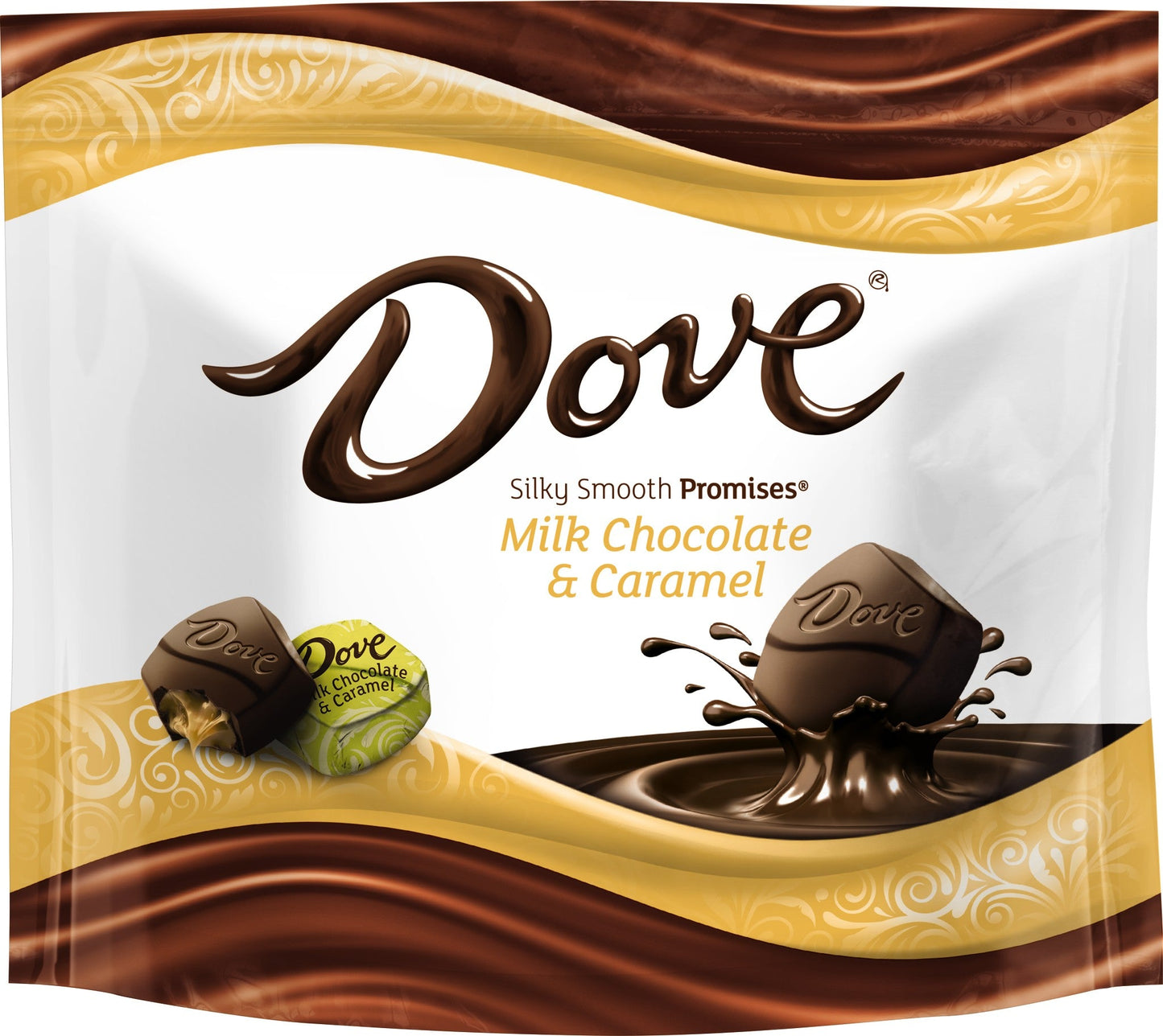 Dove Milk Chocolate Caramel Promises Stand Up Pouch; 7.61 Ounces; 8 Per Case