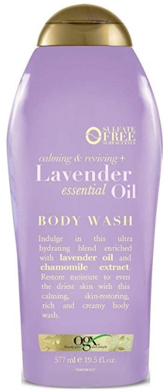 Ogx Lavender Essential Oils Body Wash; 577 Milileter; 4 Per Case