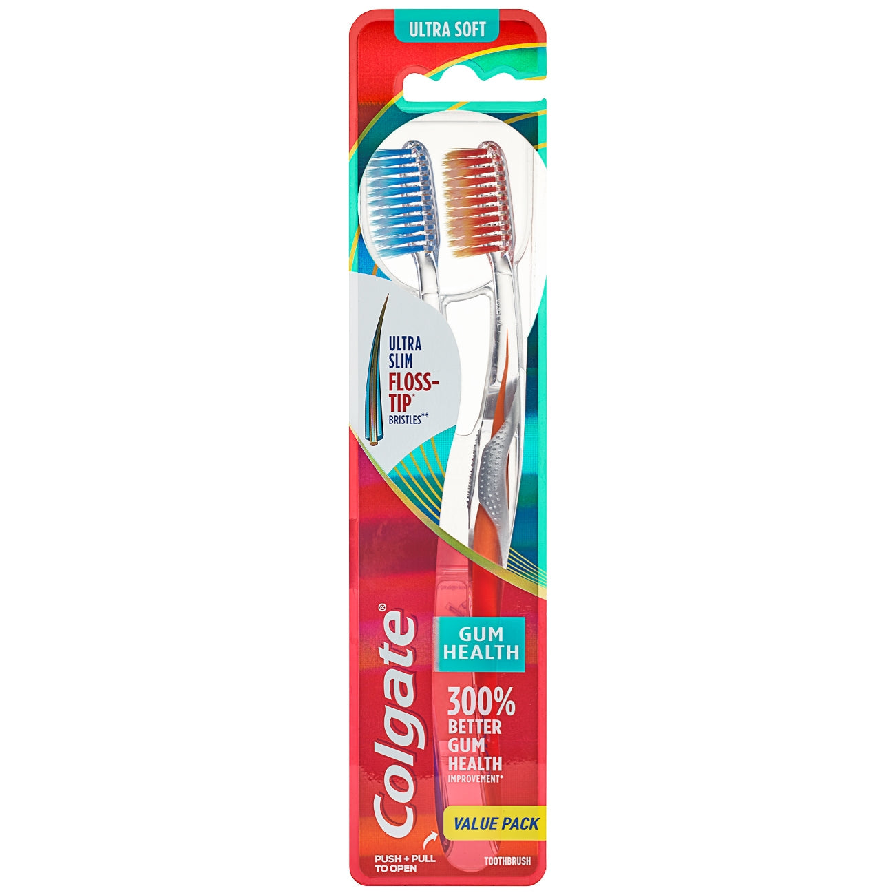 Colgate Gum Health Toothbrush 2 Pack; 1 Each; 6 Per Box; 6 Per Case