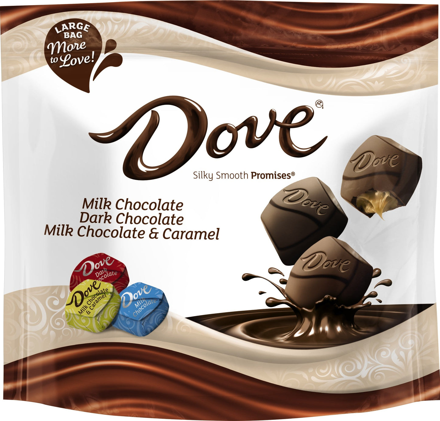 Dove Mixed Variety Bag Stand Up Pouch; 15.8 Ounces; 8 Per Case