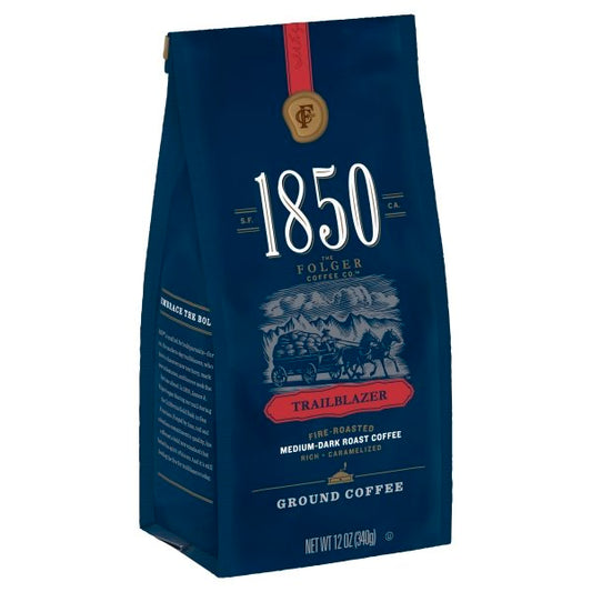 Folgers 1850 Trailblazer Medium Dark; 12 Ounces; 6 Per Case