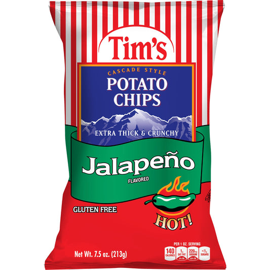 Tim's Jalapeno Kettle Chips; 7.5 Ounces; 15 Per Case