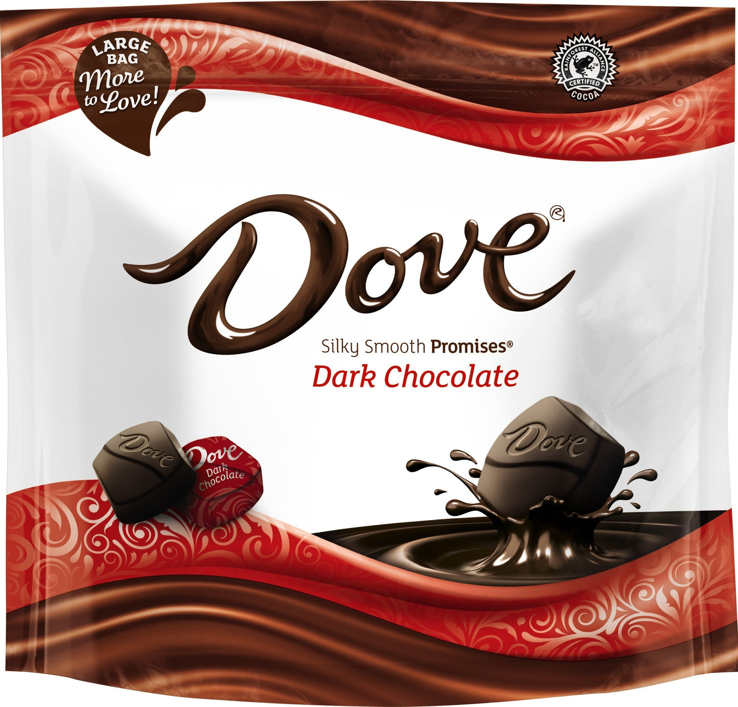 Dove Dark Chocolate Promises Stand Up Pouch; 15.8 Ounces; 8 Per Case