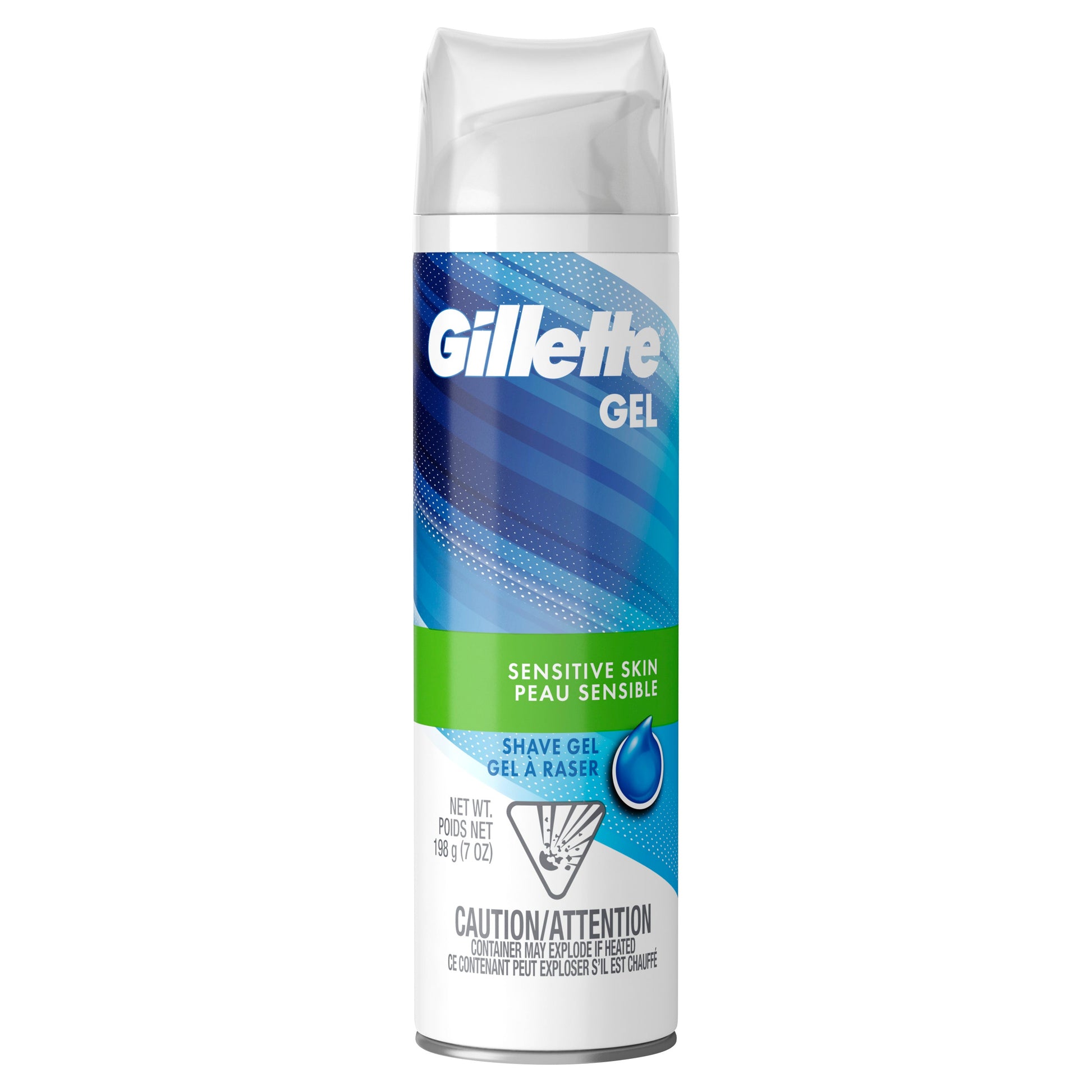 Gillette Sensitive Shave Gel; 7 Ounces; 6 Per Box; 2 Per Case - High Mart Wholesale