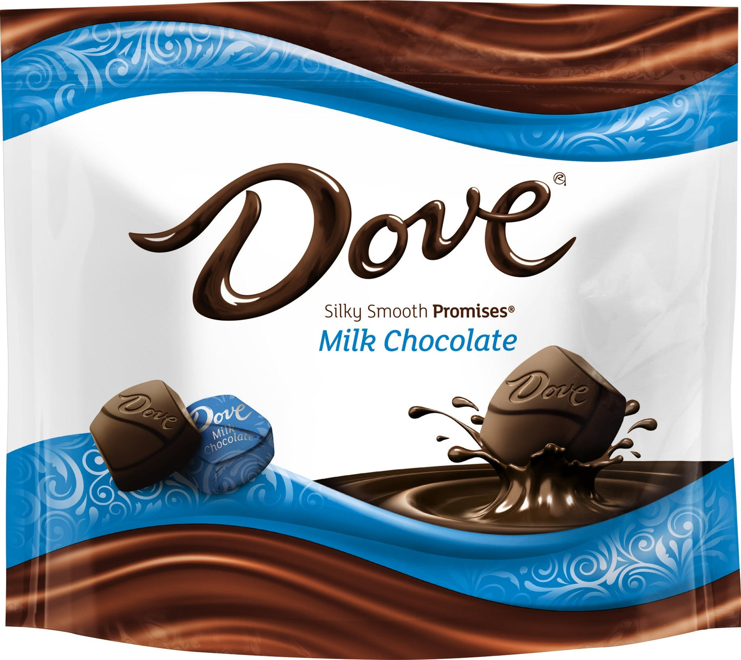 Dove Stand Up Pouch Milk Chocolate Silky Smooth Promises; 8.46 Ounces; 8 Per Case