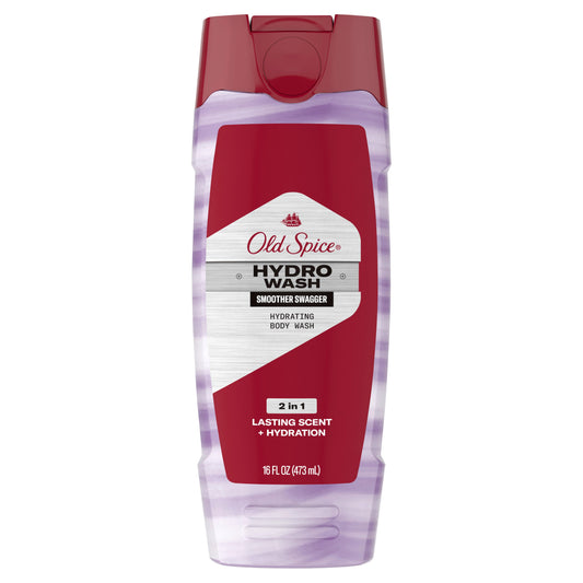 Old Spice Body Wash Hydro Wash Smooth Swagger; 16 Fluid Ounces; 4 Per Case