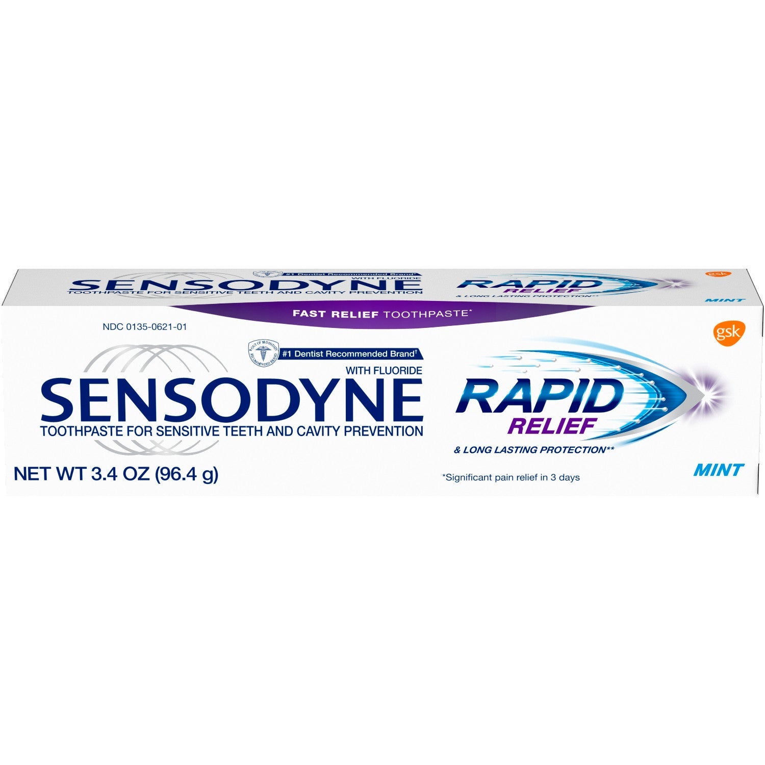 Sensodyne Rapid Relief Toothpaste; 3.4 Ounces; 6 Per Box; 2 Per Case - High Mart Wholesale