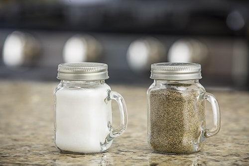 Tablecraft Salt & Pepper Shakers 4.75 Ounce Mason Jar; 6 Each; 1 Per Case - High Mart Wholesale