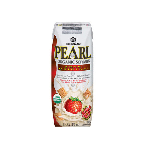 Kikkoman Pearl Organic Smart Original Soymilk; 8 Fluid Ounces; 24 Per Case - High Mart Wholesale