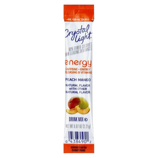 Crystal Light Crystal Light Beverage On The Go Peach Mango; 0.07 Ounces; 10 Per Box; 12 Per Case - High Mart Wholesale
