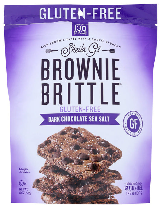Sheila G's Brownie Brittle Brownie Brittle Gluten-Free Dark Chocolate Chip; 4.5 Ounces; 12 Per Case - High Mart Wholesale