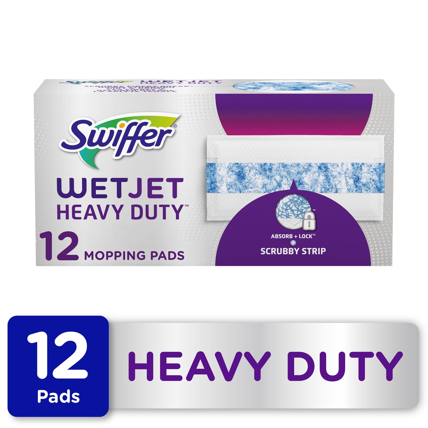 Swiffer Wet Jet Pad Heavy Duty Base; 12 Count; 4 Per Case