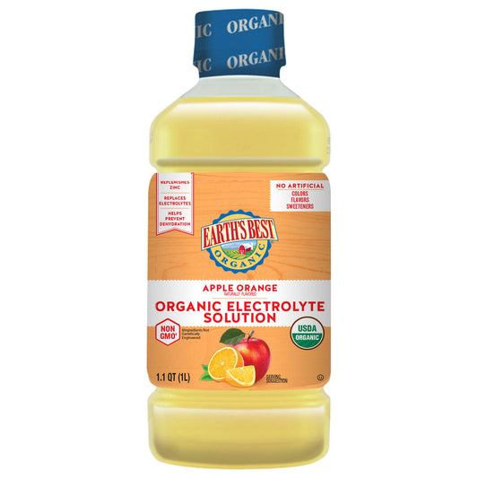 Earth's Best Electrolyte Solution Apple Orange; 33.8 Fluid Ounces; 4 Per Case