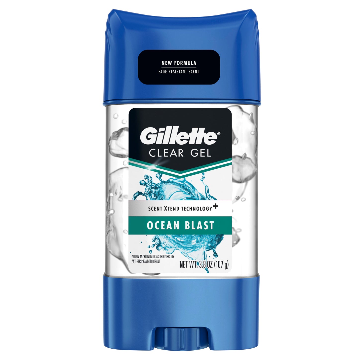 Gillette Deodorant Clear Gel Ocean Blast; 3.8 Ounces; 3 Per Box; 4 Per Case - High Mart Wholesale