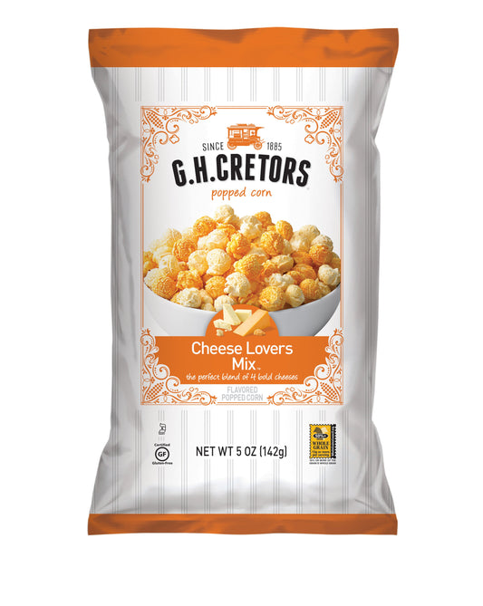 G.H. Cretors Cheese Lovers Popcorn Mix; 5 Ounces; 12 Per Case - High Mart Wholesale